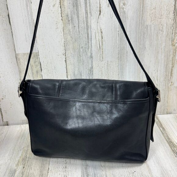 Coach Vintage 90s Black Leather Unisex
Legacy Mail Messenger Bag #9065 - Picture 3 of 12